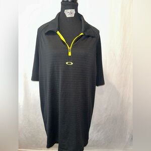 Oakley Polo Shirt with Neon Yellow Highlights